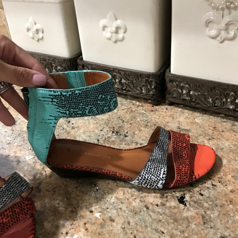 Rebecca Minkoff Snakeskin Wedges